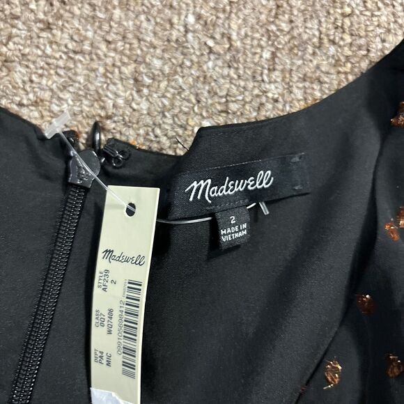 NWT Madewell Women’s Lucie Sweetheart Midi Dress in Dot Daisies Size 2 $148 - Picture 5 of 8